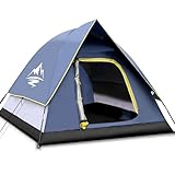 GLADTOP Campingzelt für 3/4 Person, Kuppelzelt, leicht aufbaubares Leichtgewichtszelt Outdoor-Zelt für Camping,...